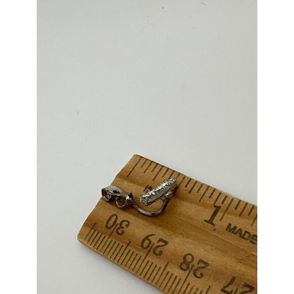 Interchangeable Ear Jacket Silver Tone Rhinestone Earrings Cuff Stud Fashion - Picture 5 of 7